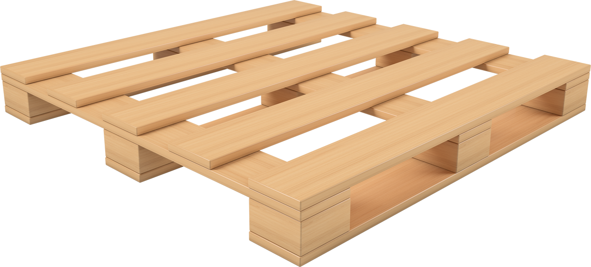 Wooden pallet isolated